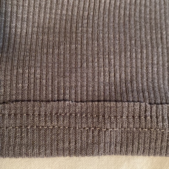 Free People Long Beach racer back ribbed grey swing tank trapeze - Picture 9 of 14